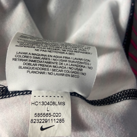 Nike Pro Dri Fit Hyperwarm Geometric Half Zip Running Athletic Shirt Pullover - Picture 6 of 8